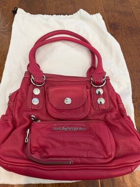 Marc by Marc Jacobs Pink-Red Leather Shoulder Bag
